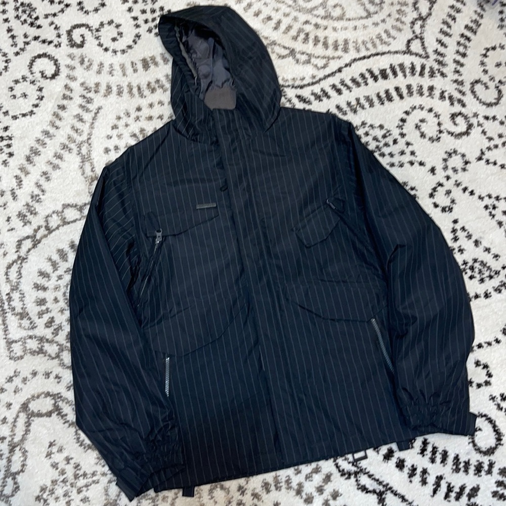 EMPYRE Youth Technical Outerware Black & Grey Stripped Skiing Jacket